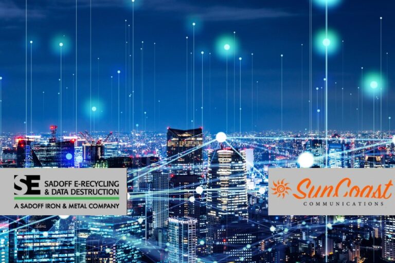 Visualized connected city and Sadoff +SunCoast logo